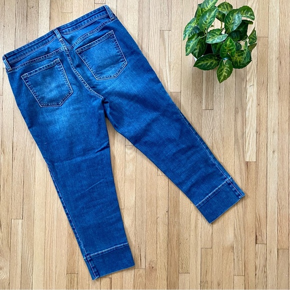 Gap Straight Cuff Crop Coupe 3/4 Droite Mid Rise Jeans Size 6R - Picture 11 of 12
